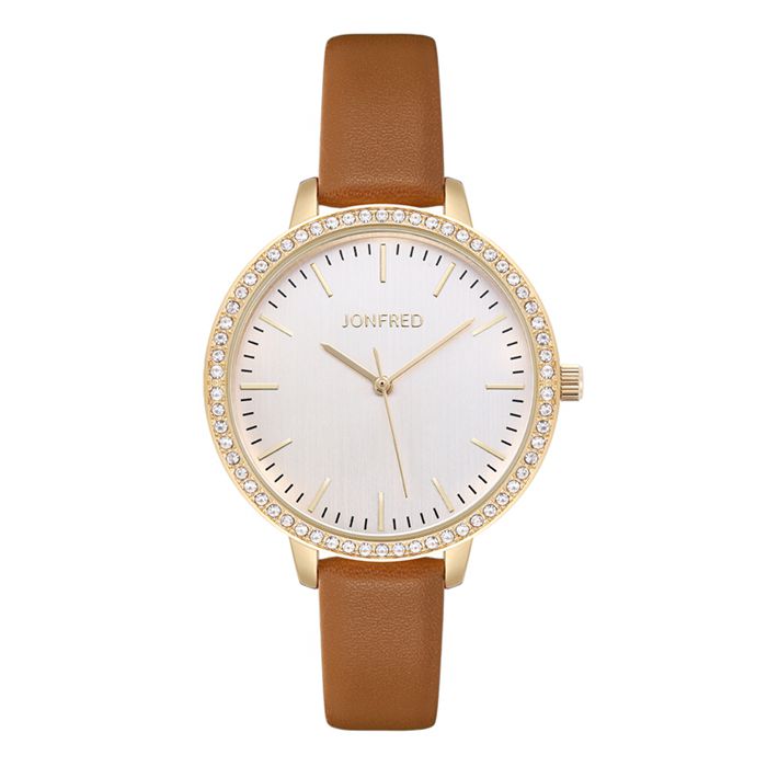 lady PU leather  watch